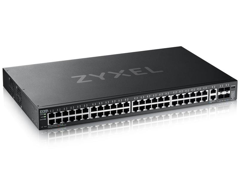 Zyxel Switch XGS2220-54 54 Port 48-Port GbE L3 Access Switch mit 6 10G Uplink
