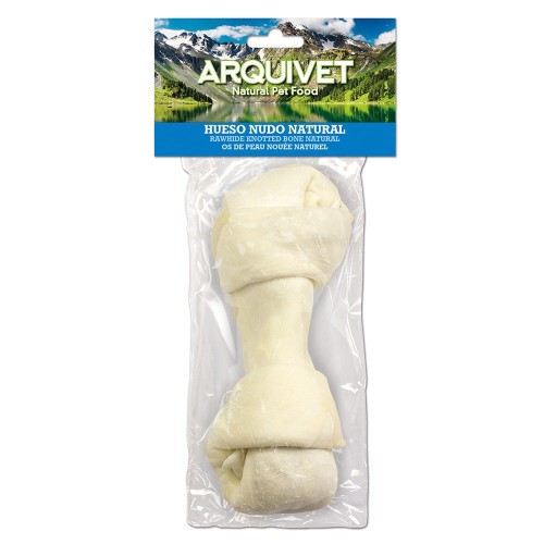 Osso com nós para cães, sabor natural