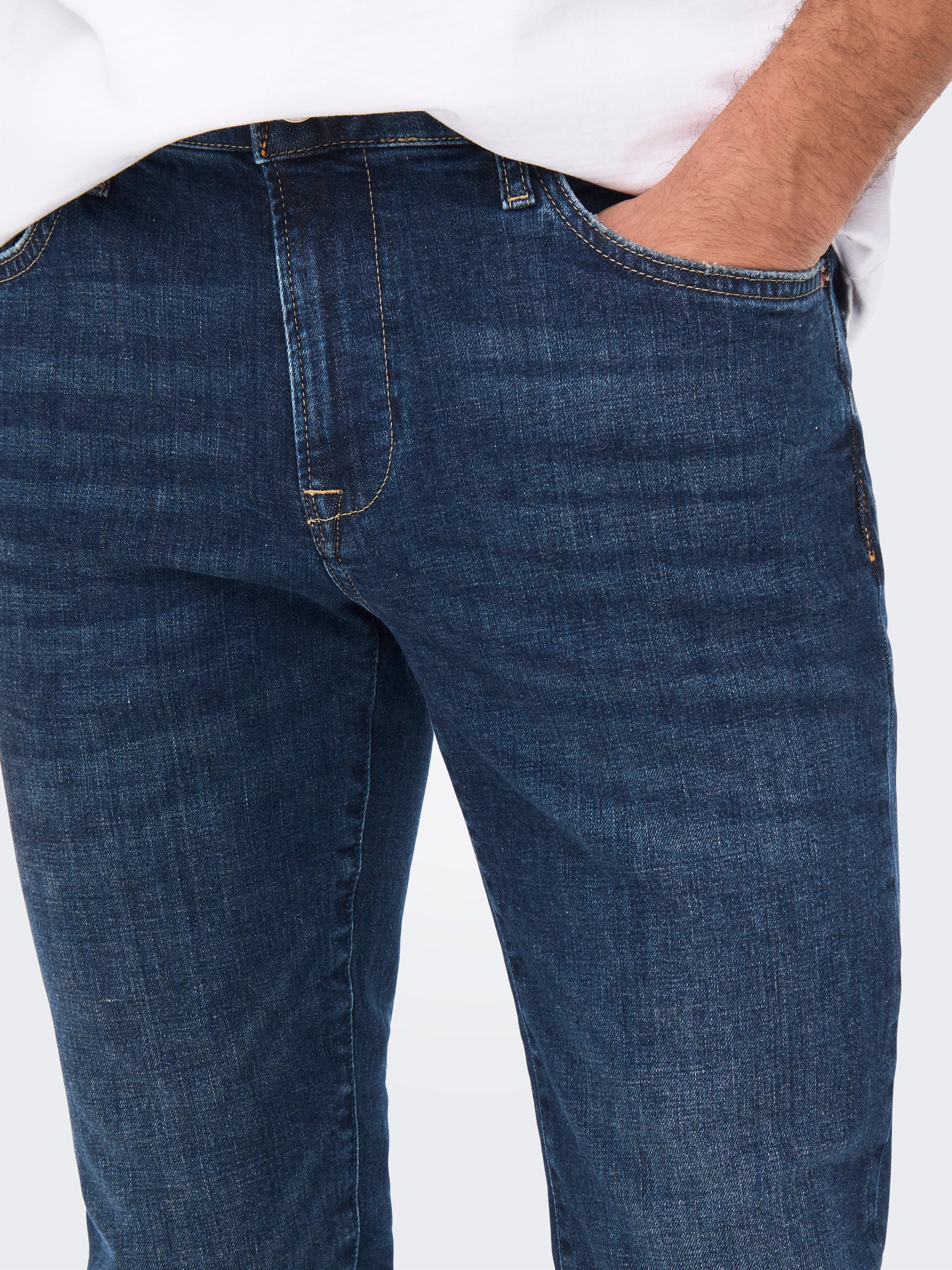 ONSLOOM Slim Fit Jeans Dark Blue Denim