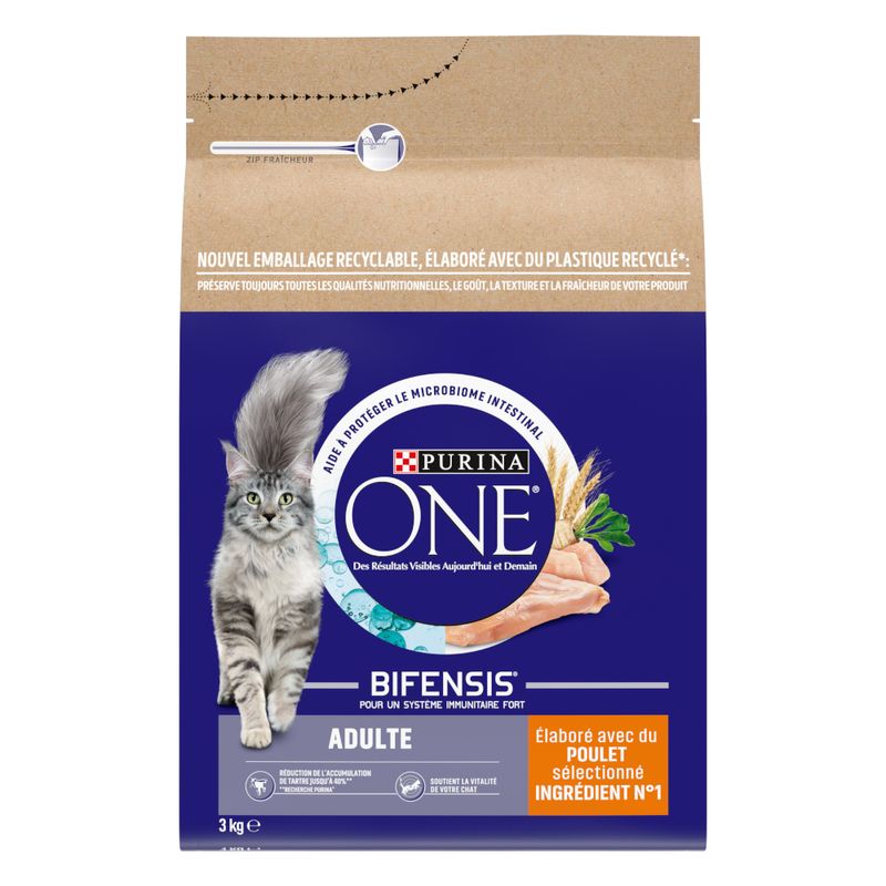 PURINA ONE Adulte poulet, céréales complètes à prix discount sur bitiba.fr