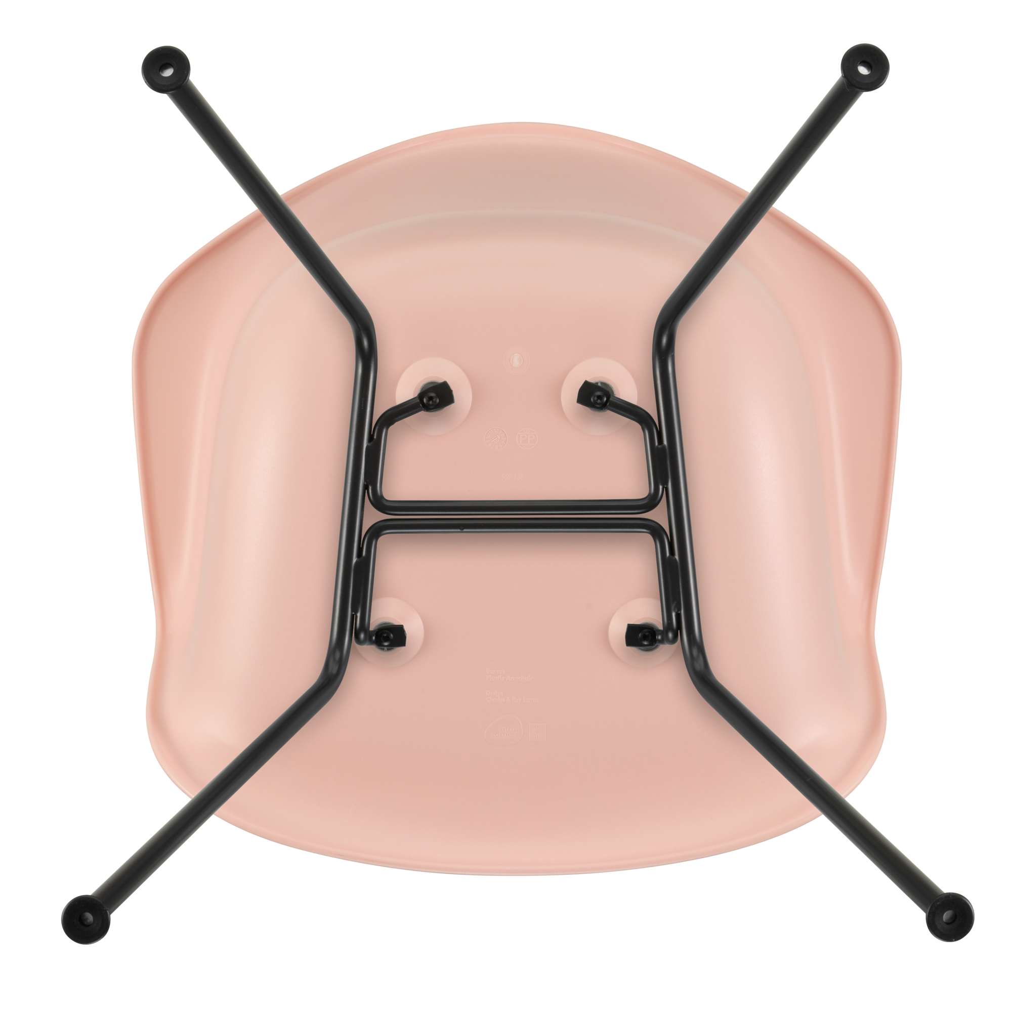 Eetkamerstoel DAX RE zwart Pale Rose