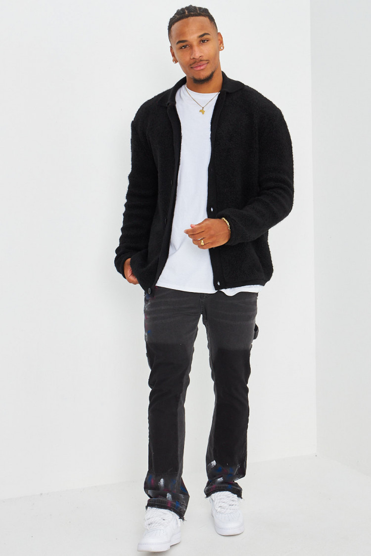 Gilet noir en laine