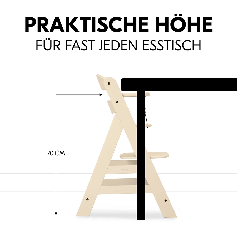 hauck Hochstuhl Alpha Plus Vanilla