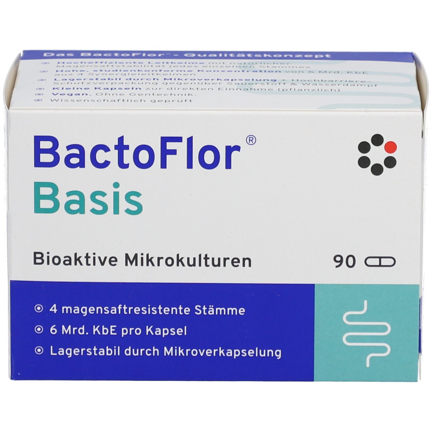 BactoFlor® Basis Kapseln mit 6 Mrd. KbE für eine gesunde Darmflora