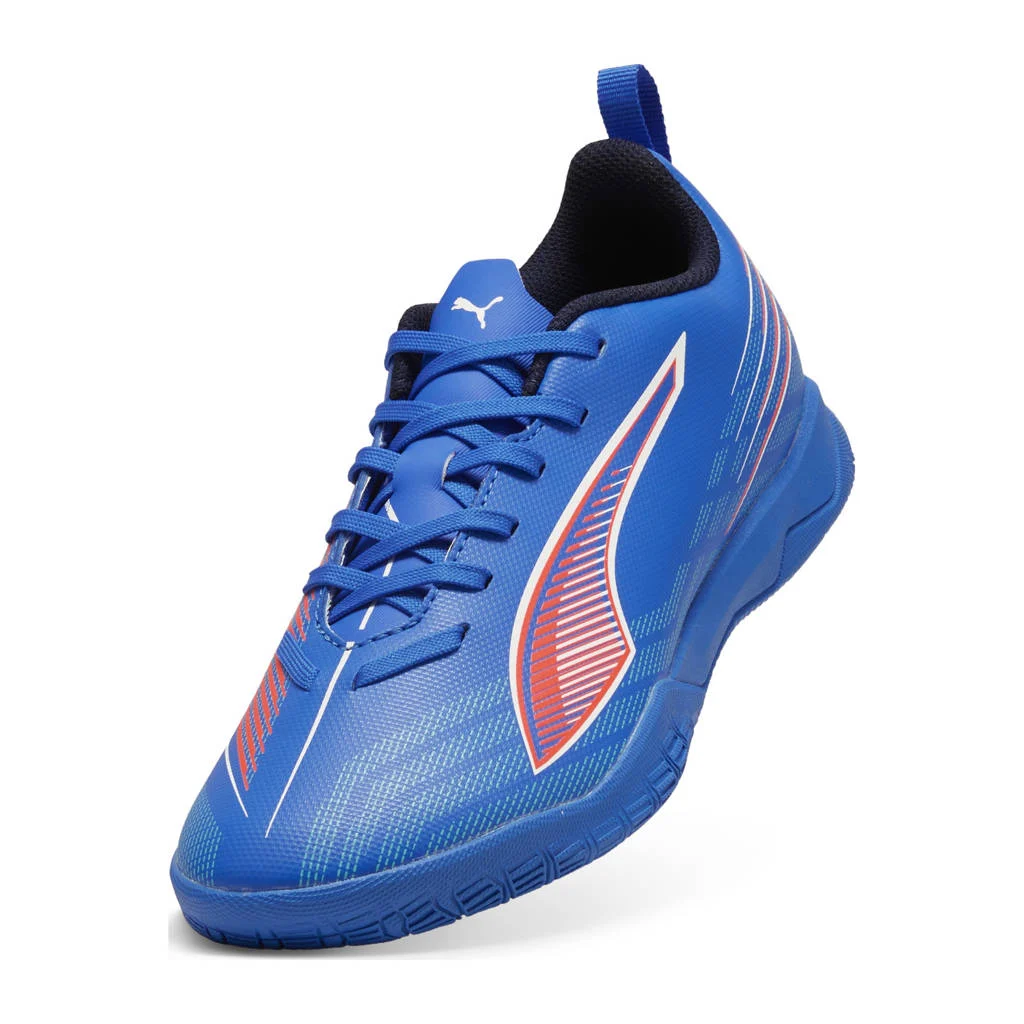 Puma ULTRA 6 Play IT junior zaalvoetbalschoenen kobaltblauw/wit/rood