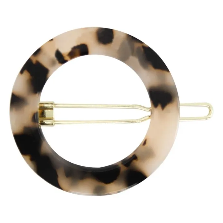Bachca Barrette ronde écaille