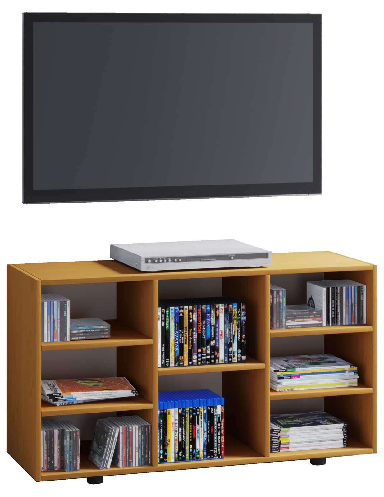 TV-Sideboard Fetino - Buche - 114 cm breit