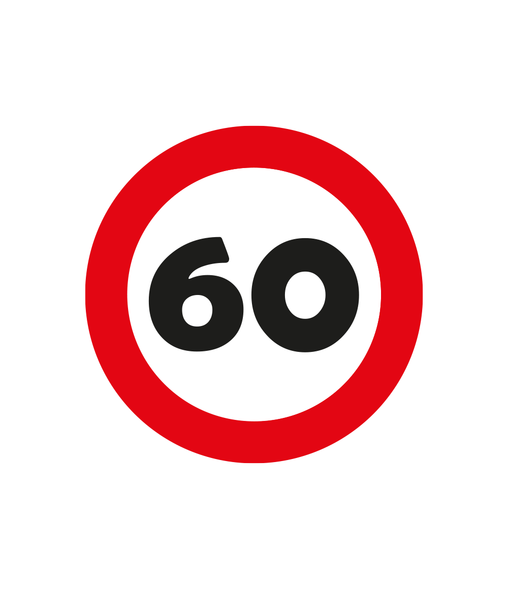 60 Jaar Tafelconfetti 2,5cm