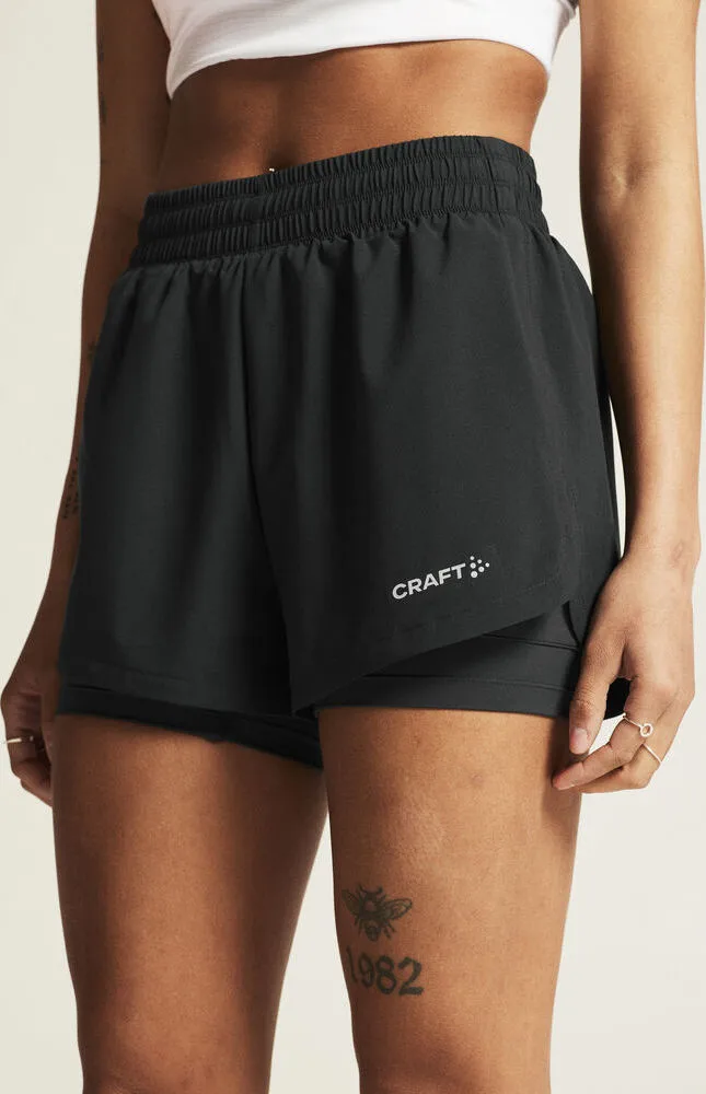 Craft Women's Adv Essence 2-In-1 Shorts 2 Black
