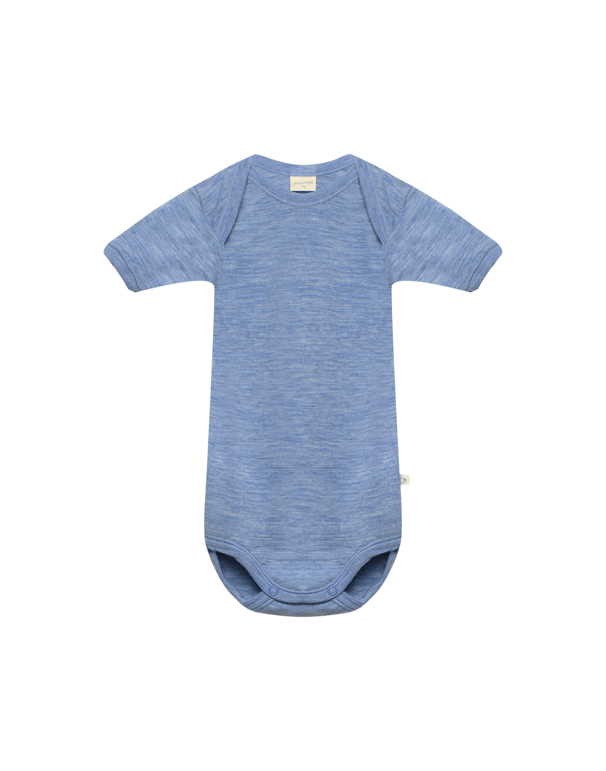 Romper met korte mouw van merinowol voor baby's