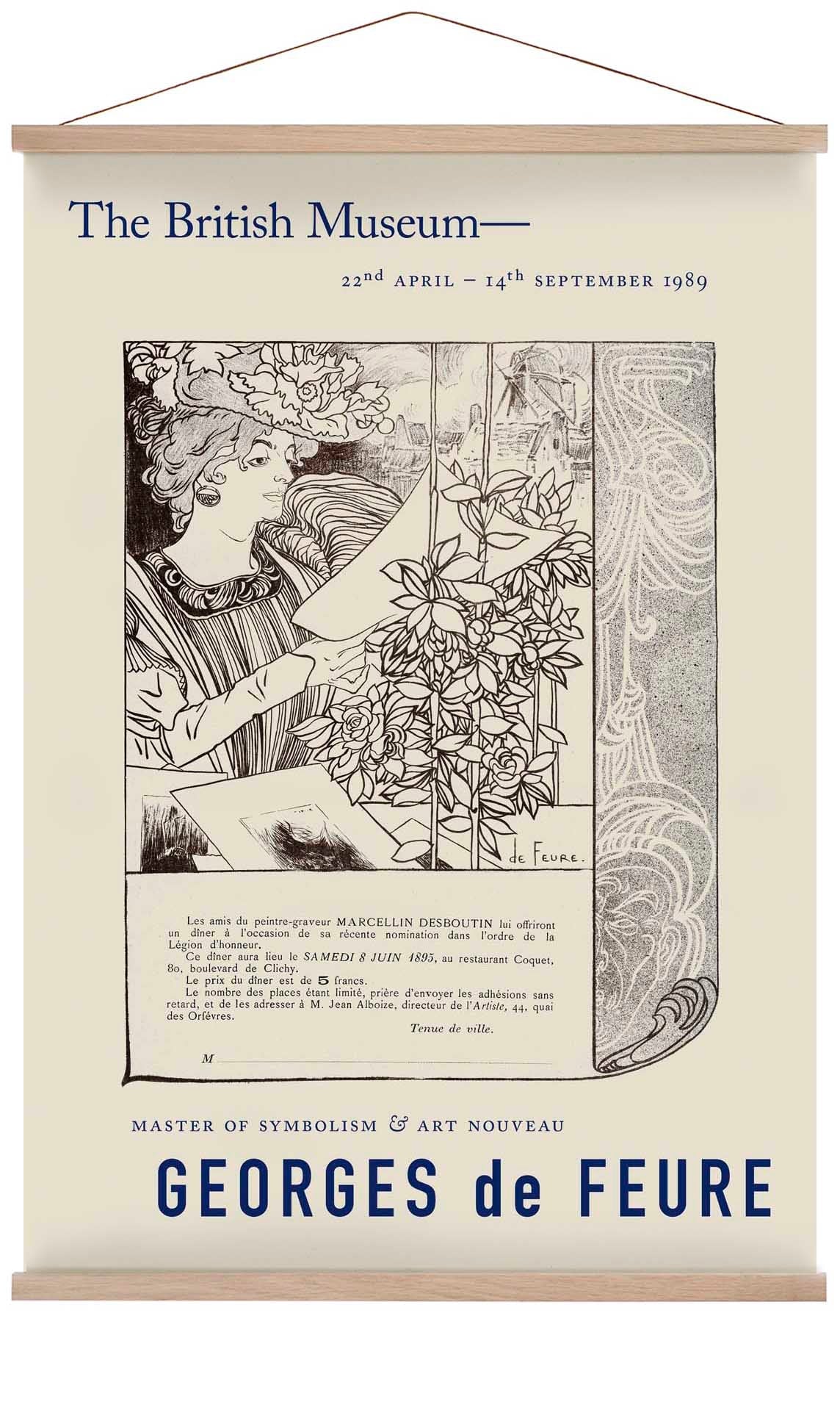 Georges de Feure Dinner-Einladung Ausstellung