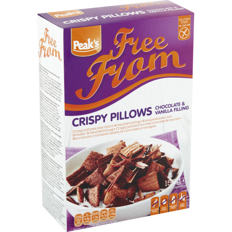 Peak's Crispy pillows chocolade & vanille