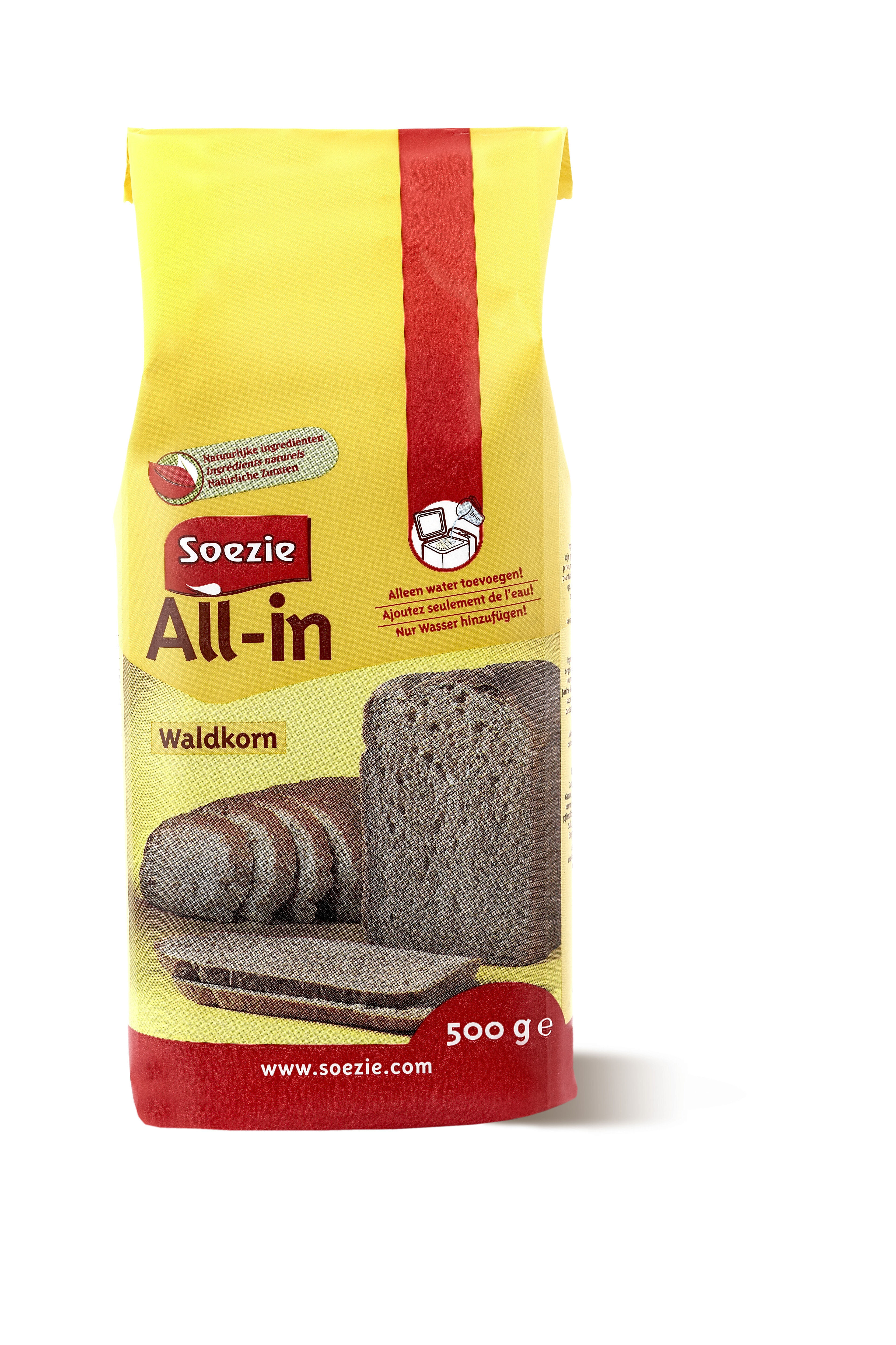 Soezie All-in-mix Waldkorn - Broodmeel - 0.5 Kilogram