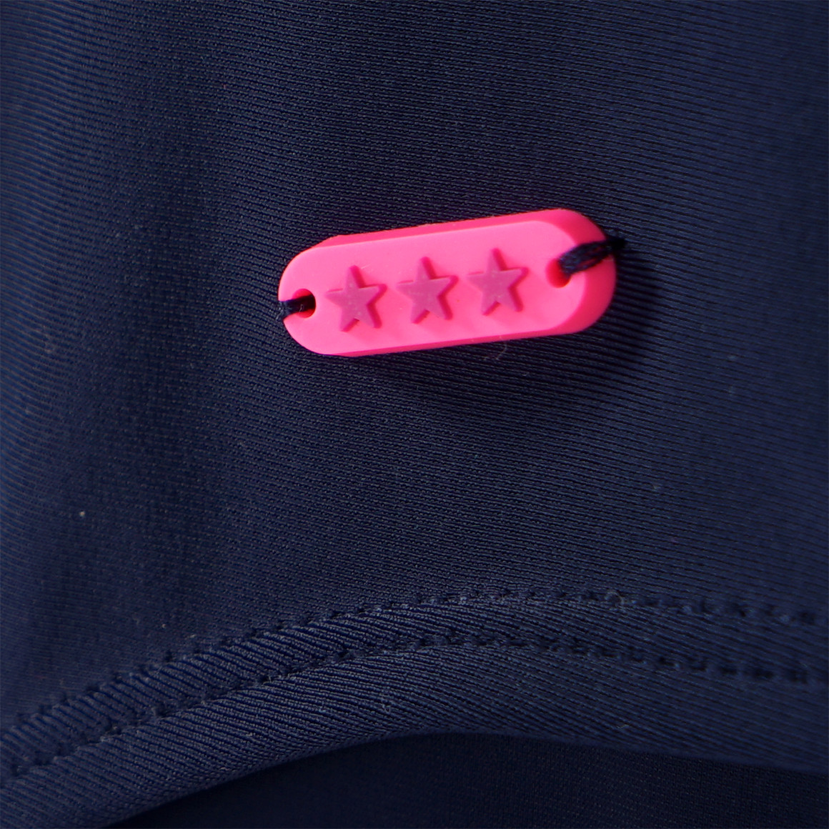 Yigga Mädchen Badeanzug mit Ringerrücken dunkelblau / lila / pink