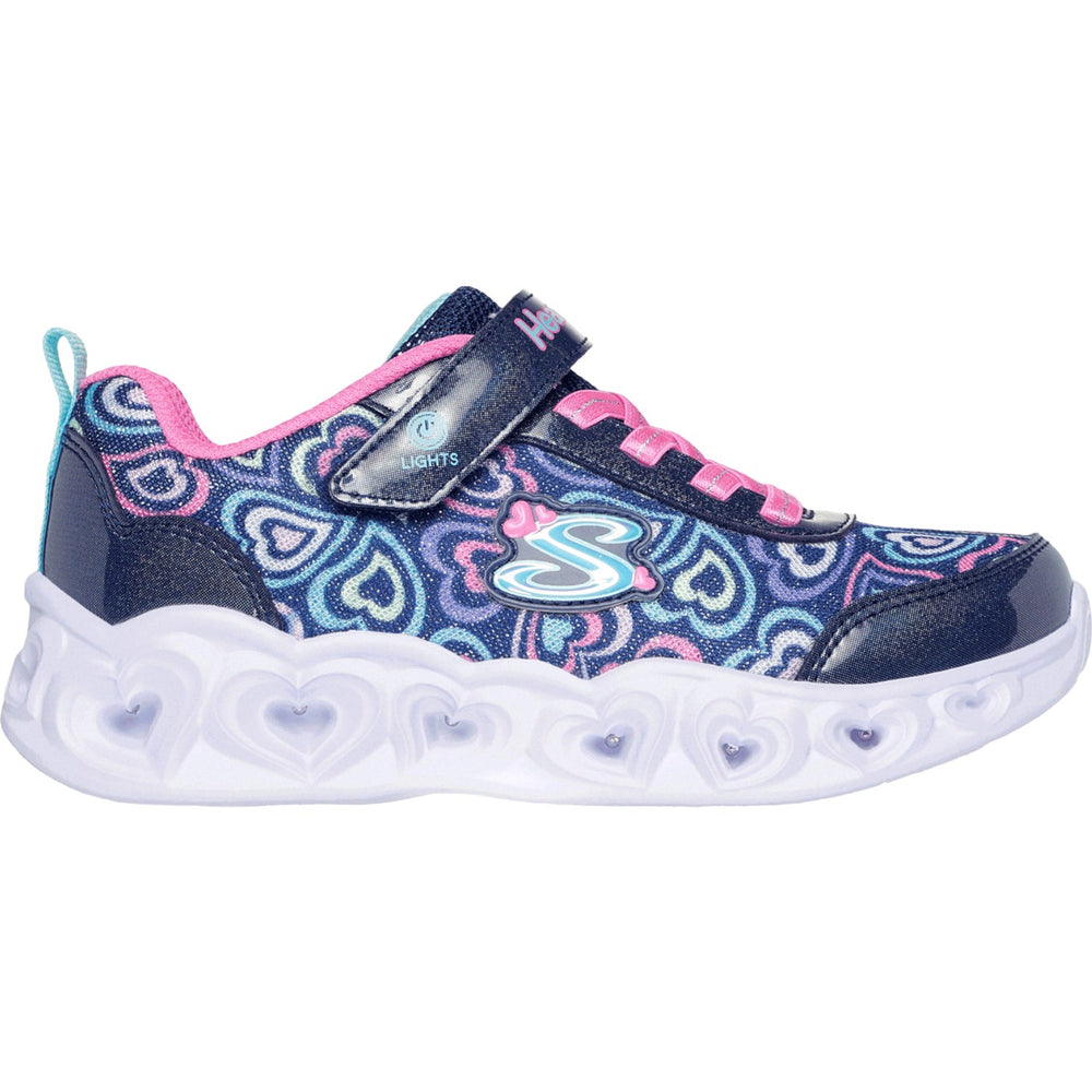 Køb Skechers Navy Heart Lights - Boogie Love