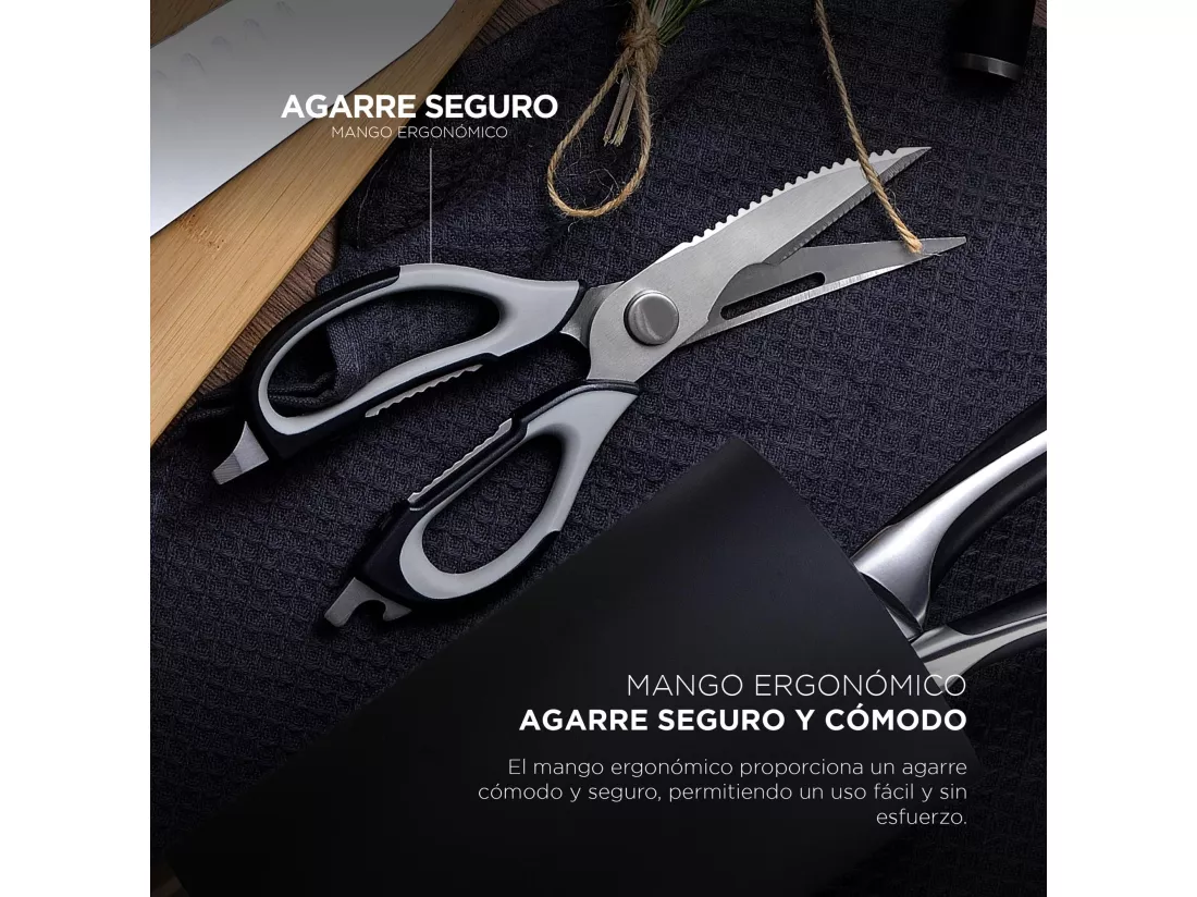 Ciseaux de cuisine ELEGANCE en acier inoxydable MasterPRO