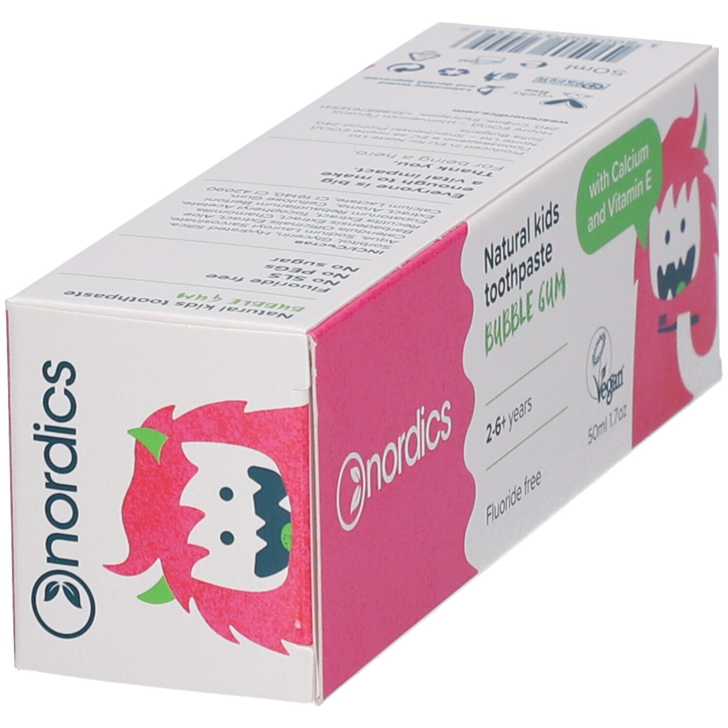 nordics Zahnpasta Kids Bubble Gum