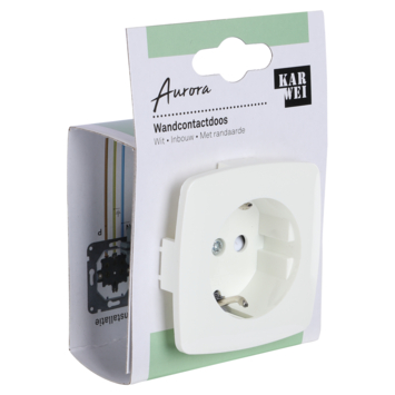 KARWEI Aurora wandcontactdoos RA wit