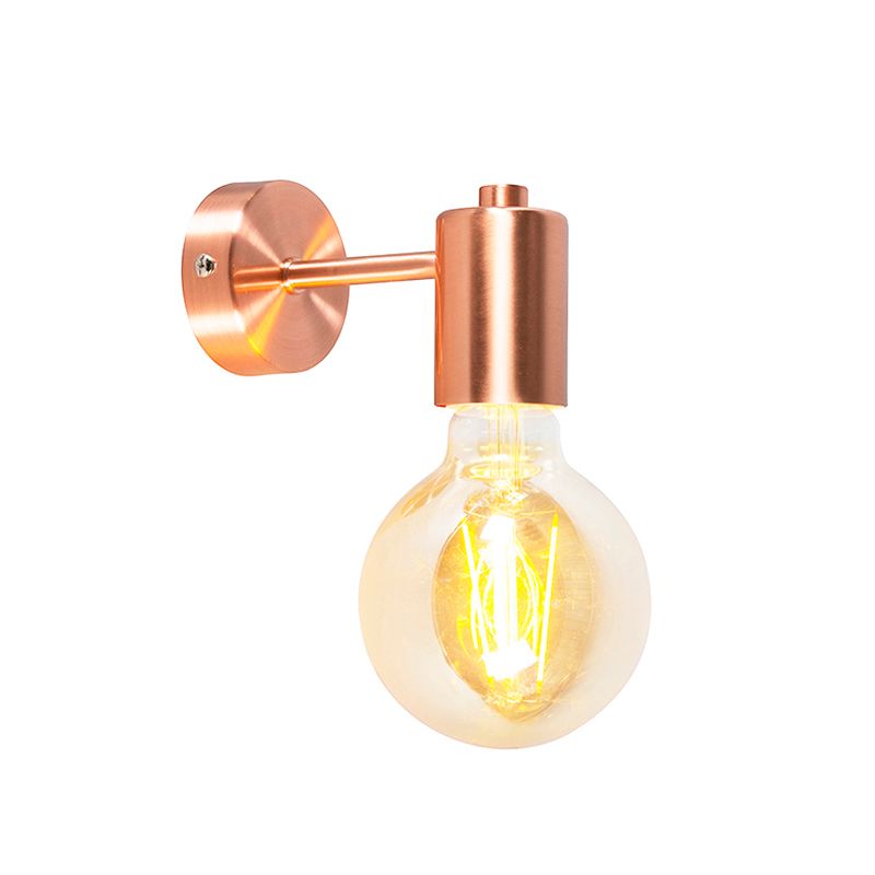 Smart Art Deco wandlamp koper incl. G95 WiFi lichtbron - Facil