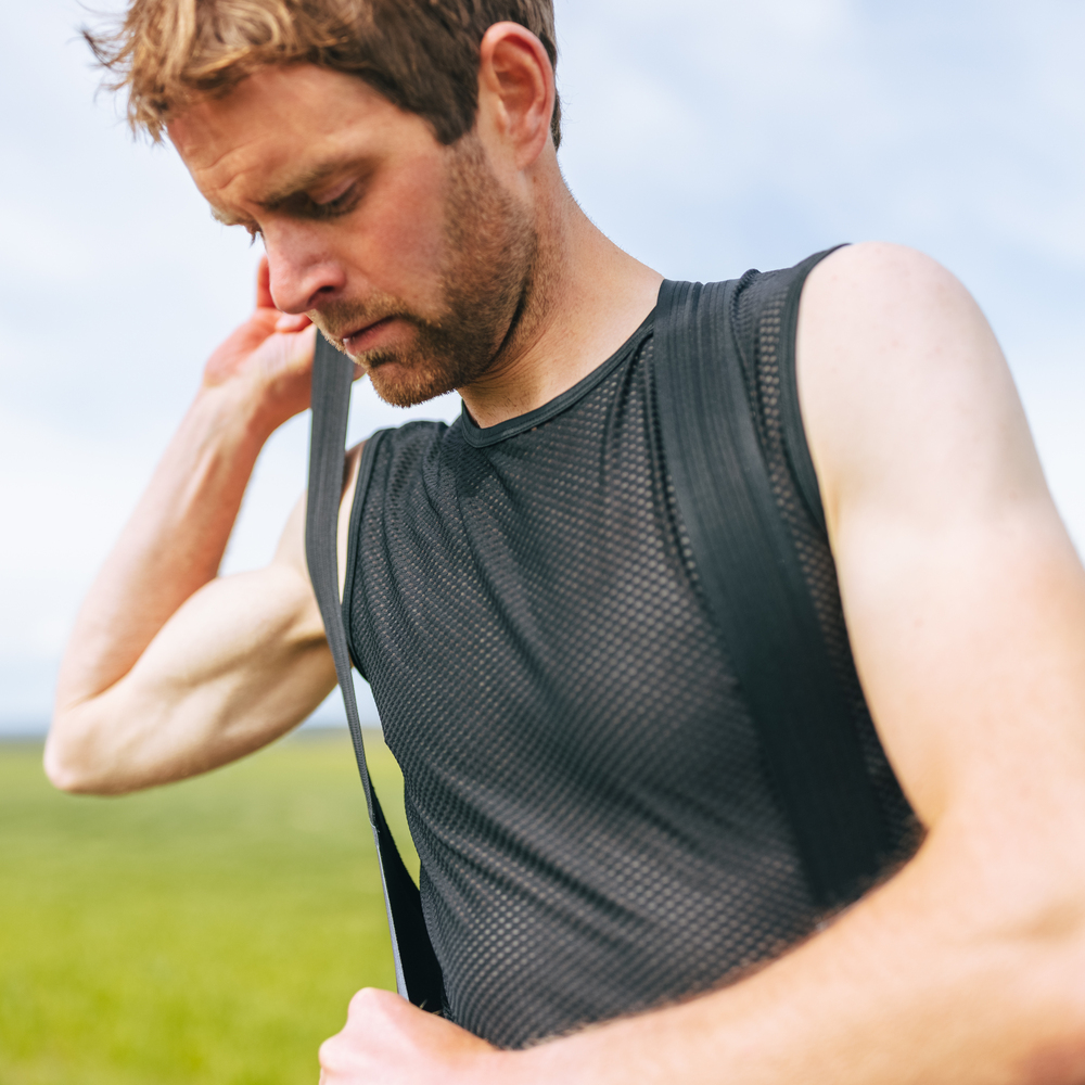 GripGrab Ultralight Mesh svedundertrøje uden ærmer sort