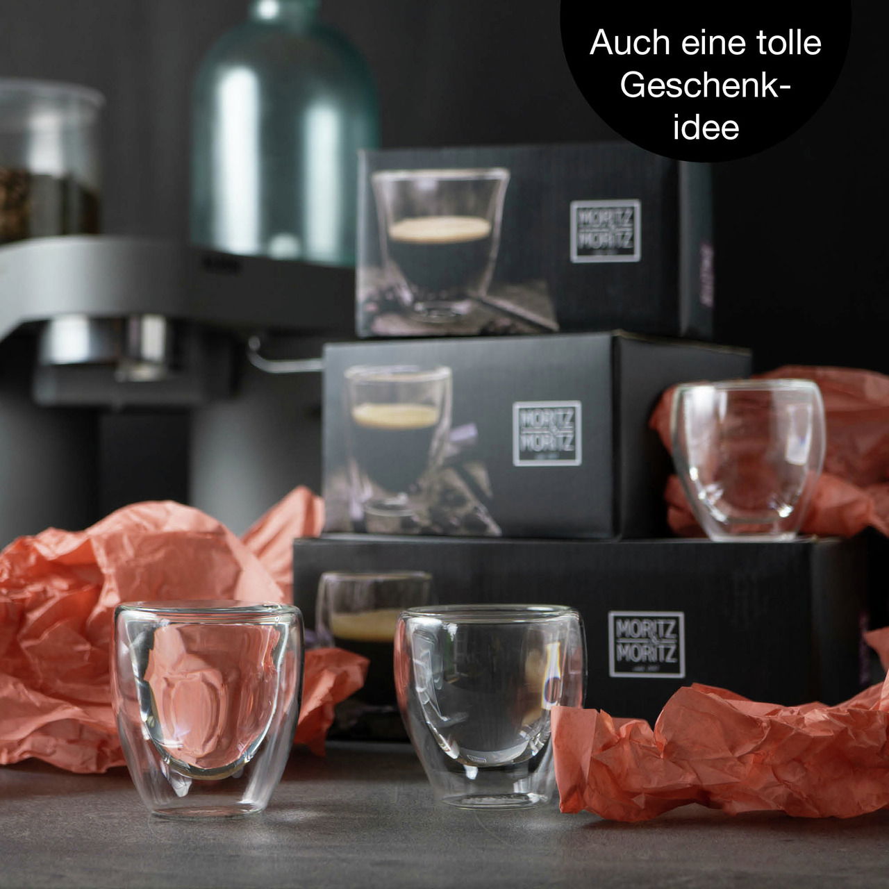Moritz & Moritz 4er Barista Doppelwand Gläser