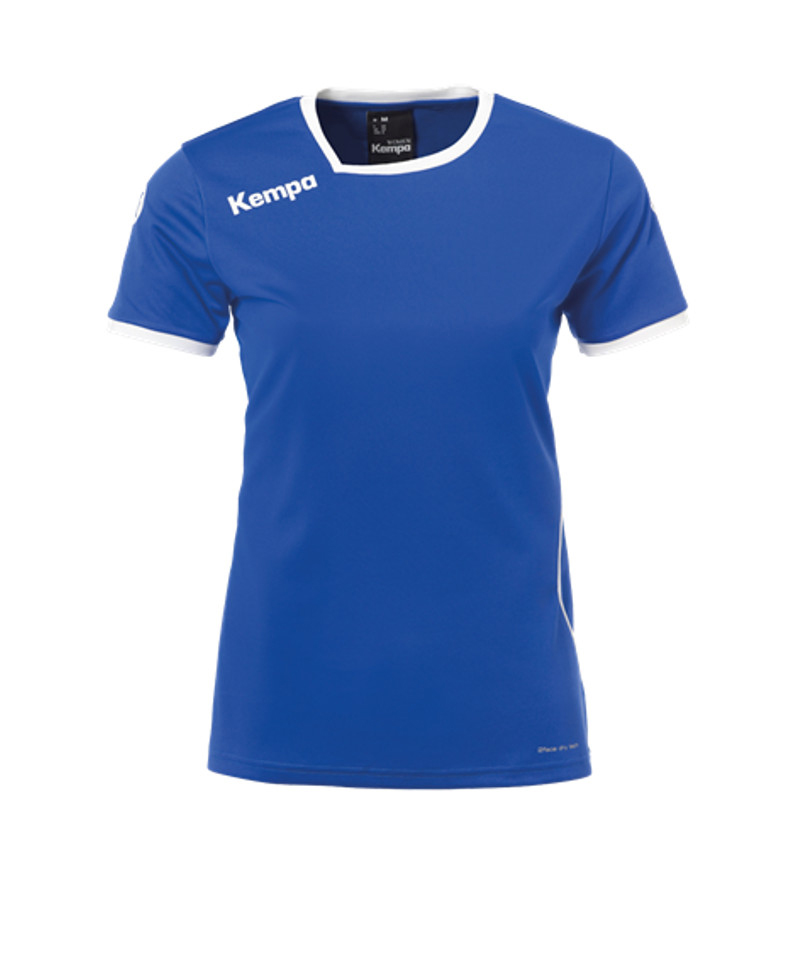 Kempa Curve Trikot T-Shirt Damen Blau Weiss F06