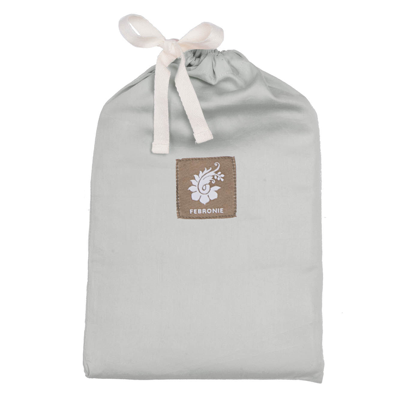 Febronie Home Housse de couette 100% Satin de Coton Julia perle
