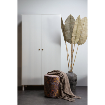 WOOOD kledingkast Madu wolkengrijs grenenhout 194,5 x 99,7 x 53,1 cm