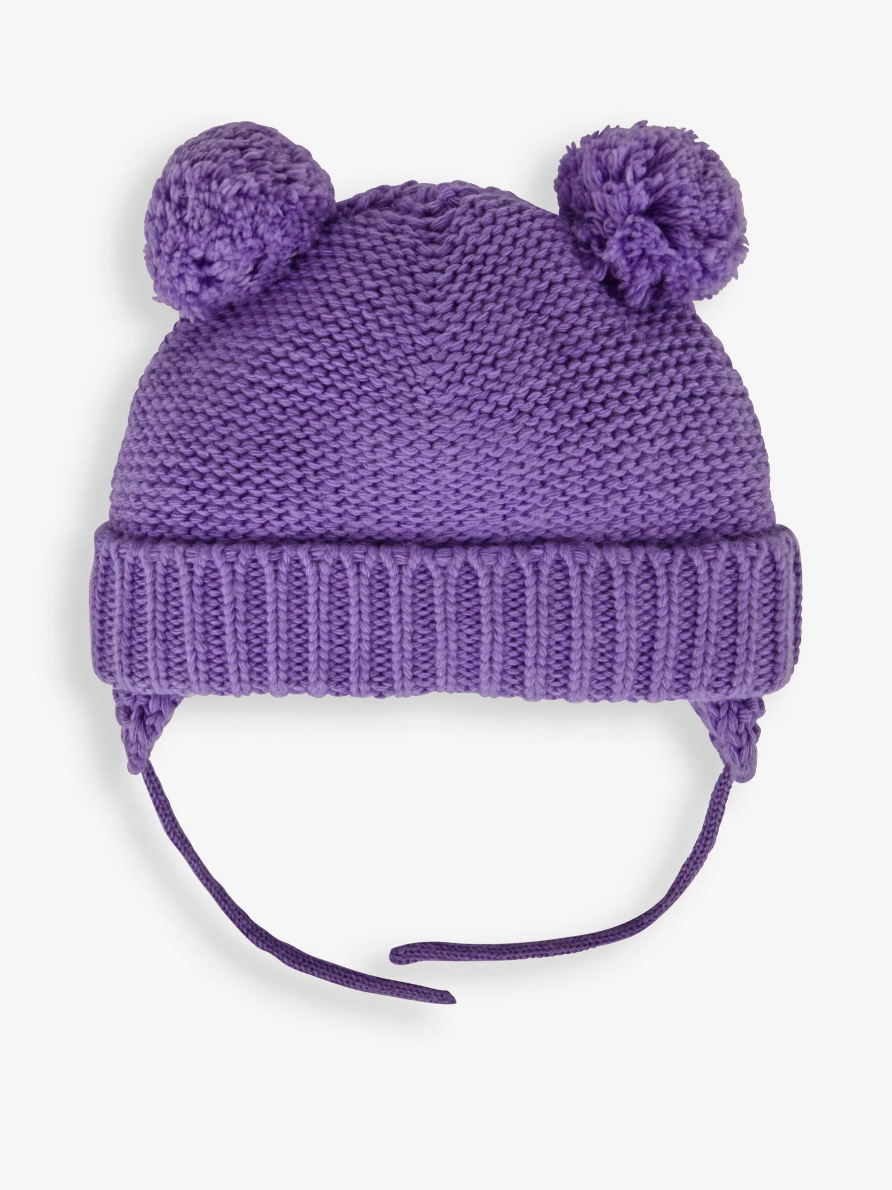 Lila-paars - JoJo Maman Bébé - Behaaglijke muts met pompon