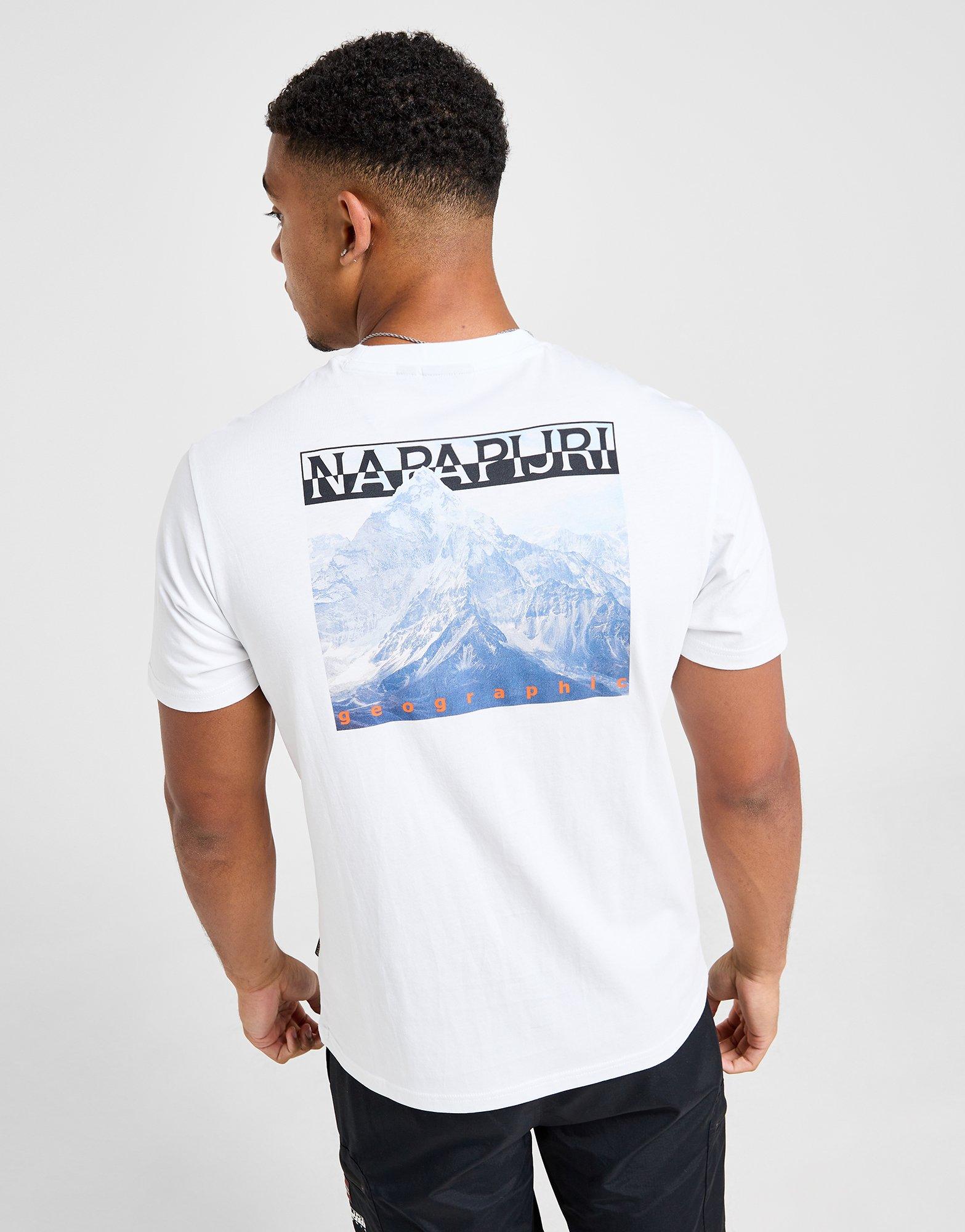 Napapijri T-shirt Photo Imprimé Dos Homme