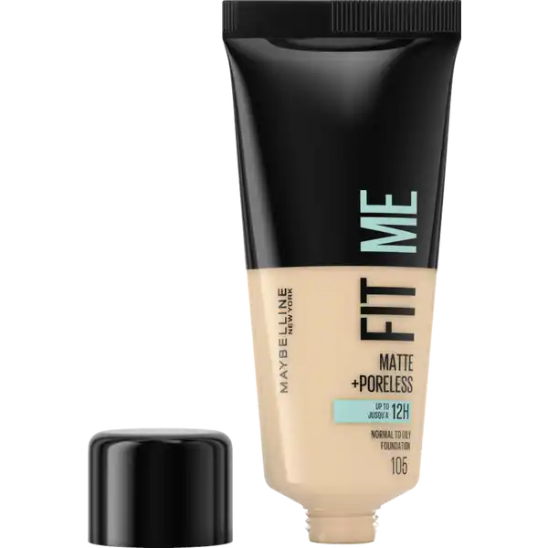 Fit Me! Matte + Poreless Make-Up Nr. 105 Natural Ivory + Foundation Pinsel