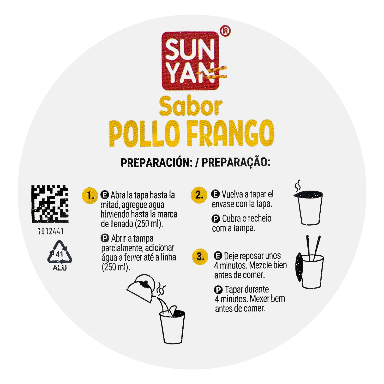 Nouilles orientales aromatisées au poulet Hacendado