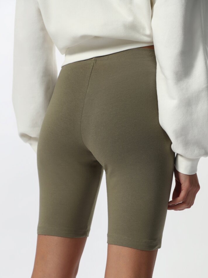 Calça Legging de Ciclismo - Tamanho Médio Cáqui