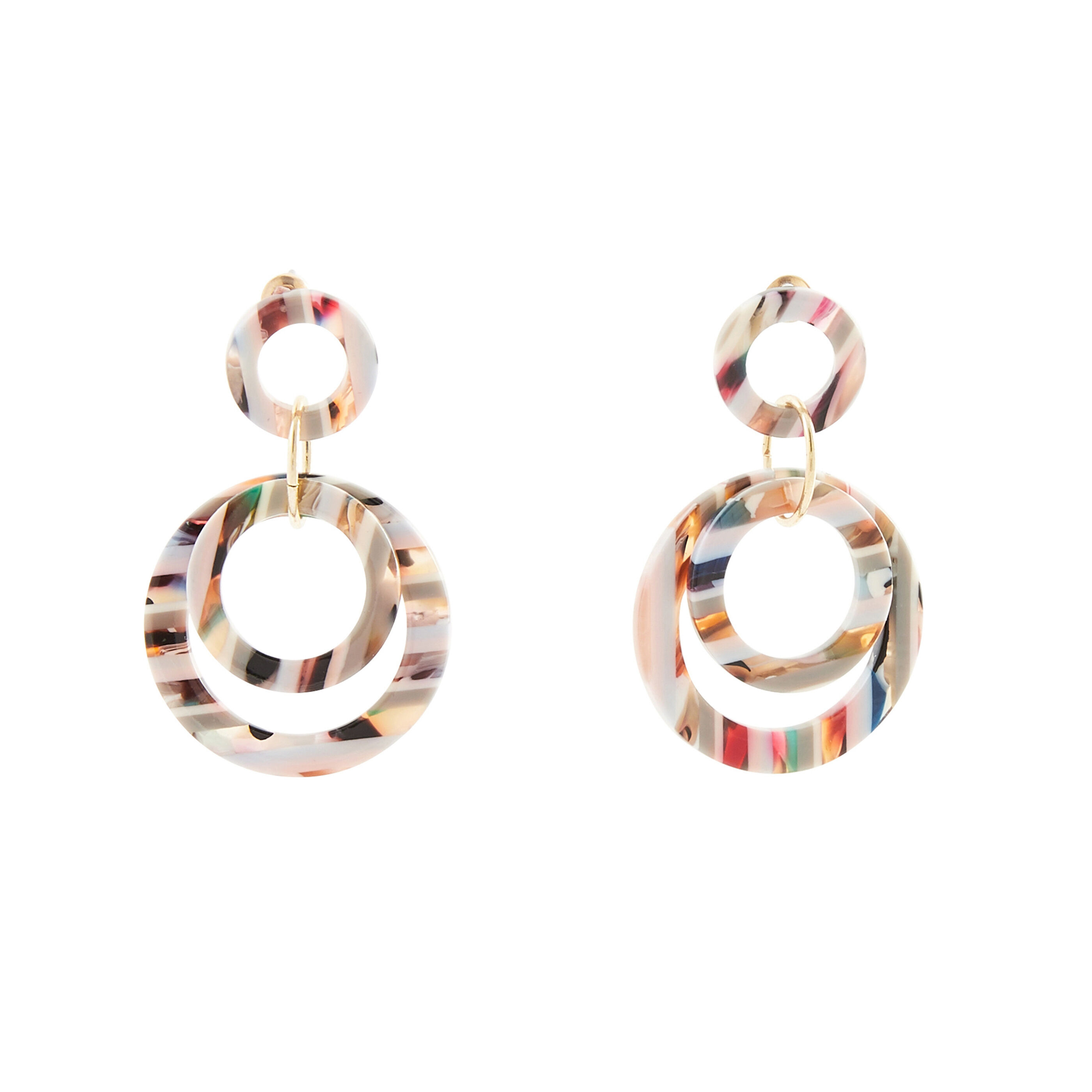 Boucles d'oreilles anneaux entrelacés - BIJOUX