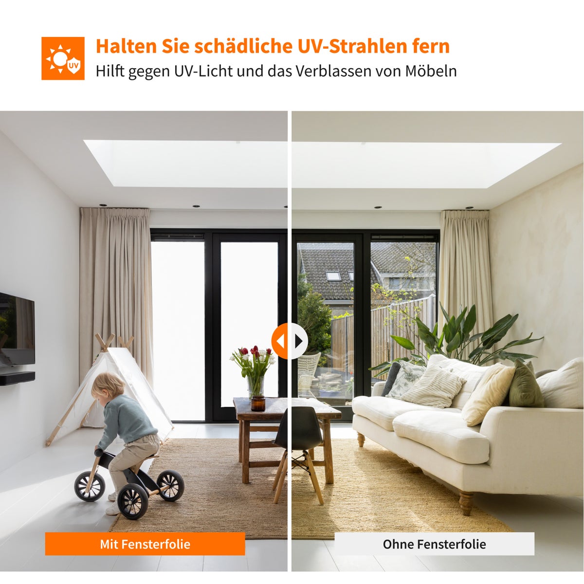 Simple Fix Raamfolie - Frosted Glass Film 45 x 300 cm - Privacy Raamfolie, Isolatiefolie, Frosted Glass Raamfolie - Ondoorzichtige Zelfklevende Raamfolie - Melk
