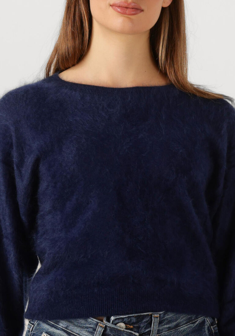 donkerblauwe absolut cashmere trui zoe