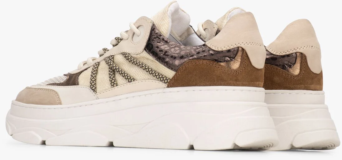 PS POELMAN bruine ps poelman lage sneakers jana