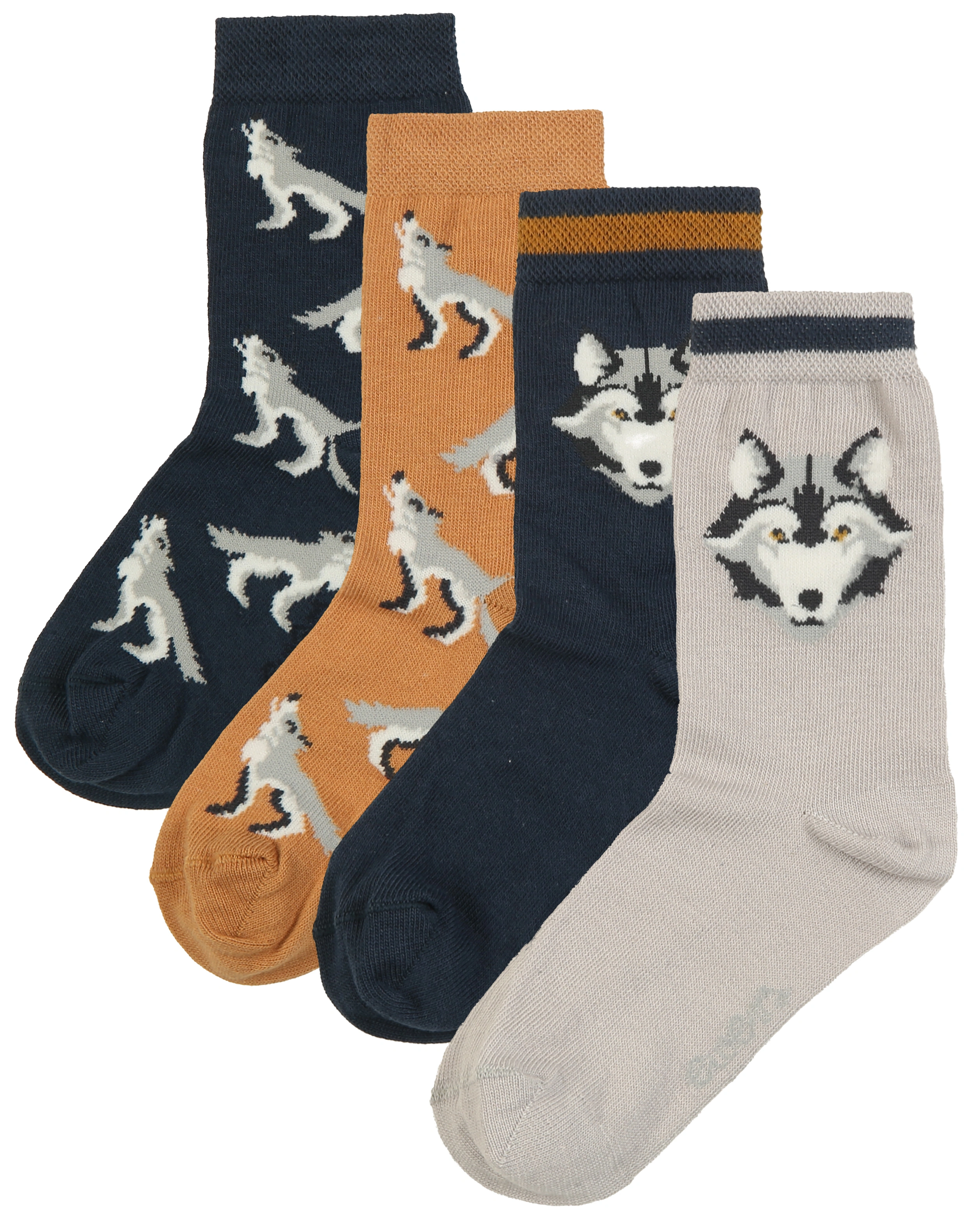 Socken WOLF 4er-Pack in grau/marine