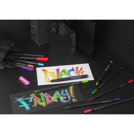 Faber-Castell Filzstift Black Edition 20er Etui