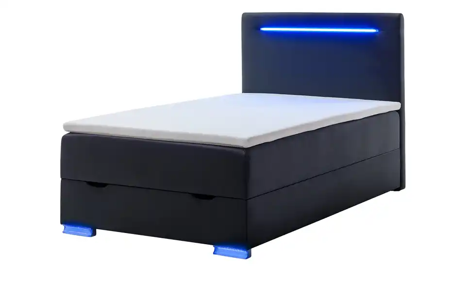 Boxspringbett Las Vegas II Schwarz 140 cm