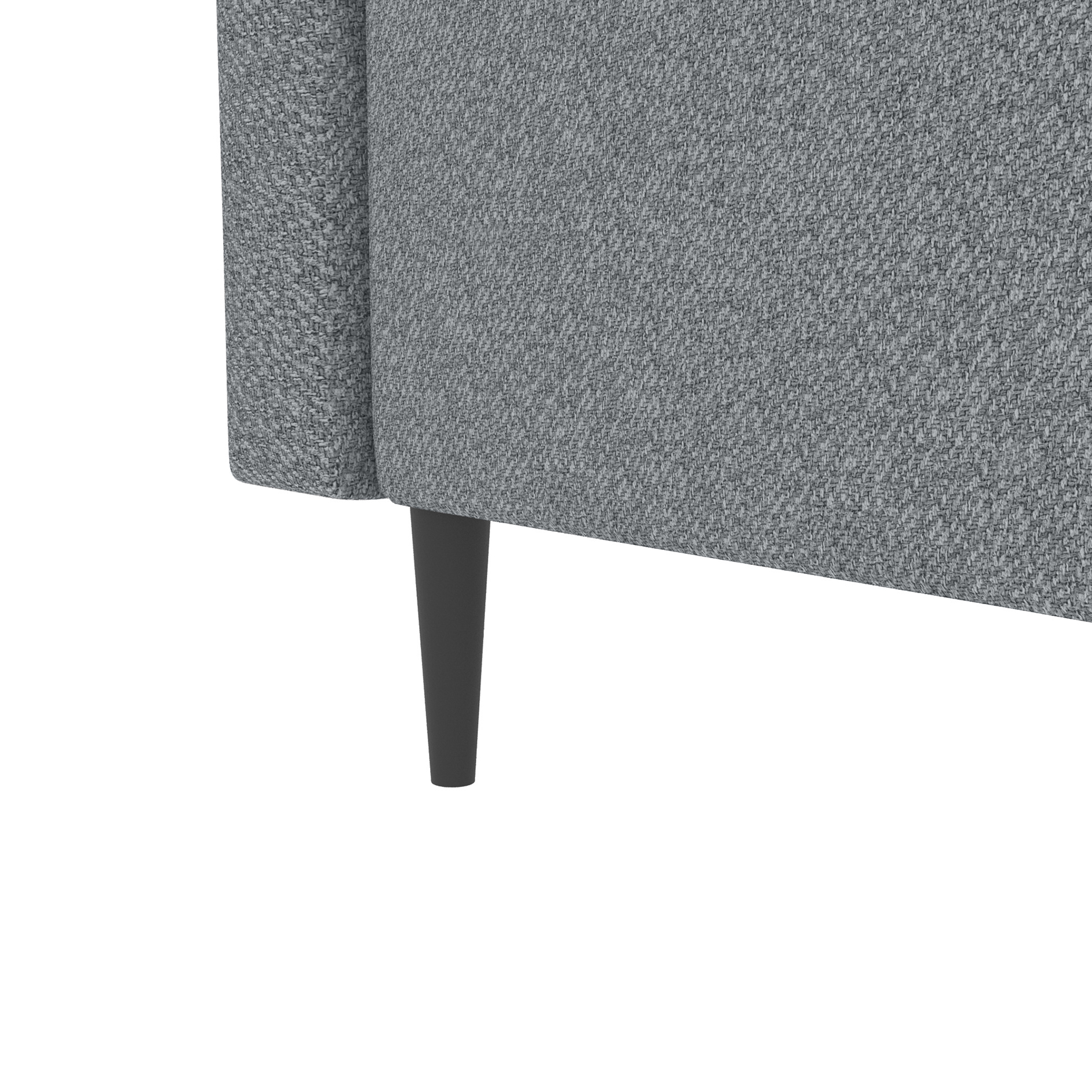 Boxspringbett - dunkelgrau - inklusive Topper - 180x200 cm
