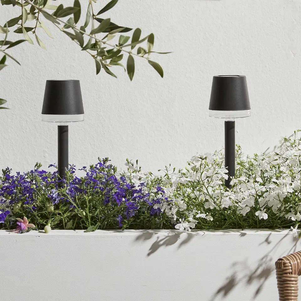 Luxform - 4x Solar Tuinlamp - Cala d'Or - Set van 4 stuks