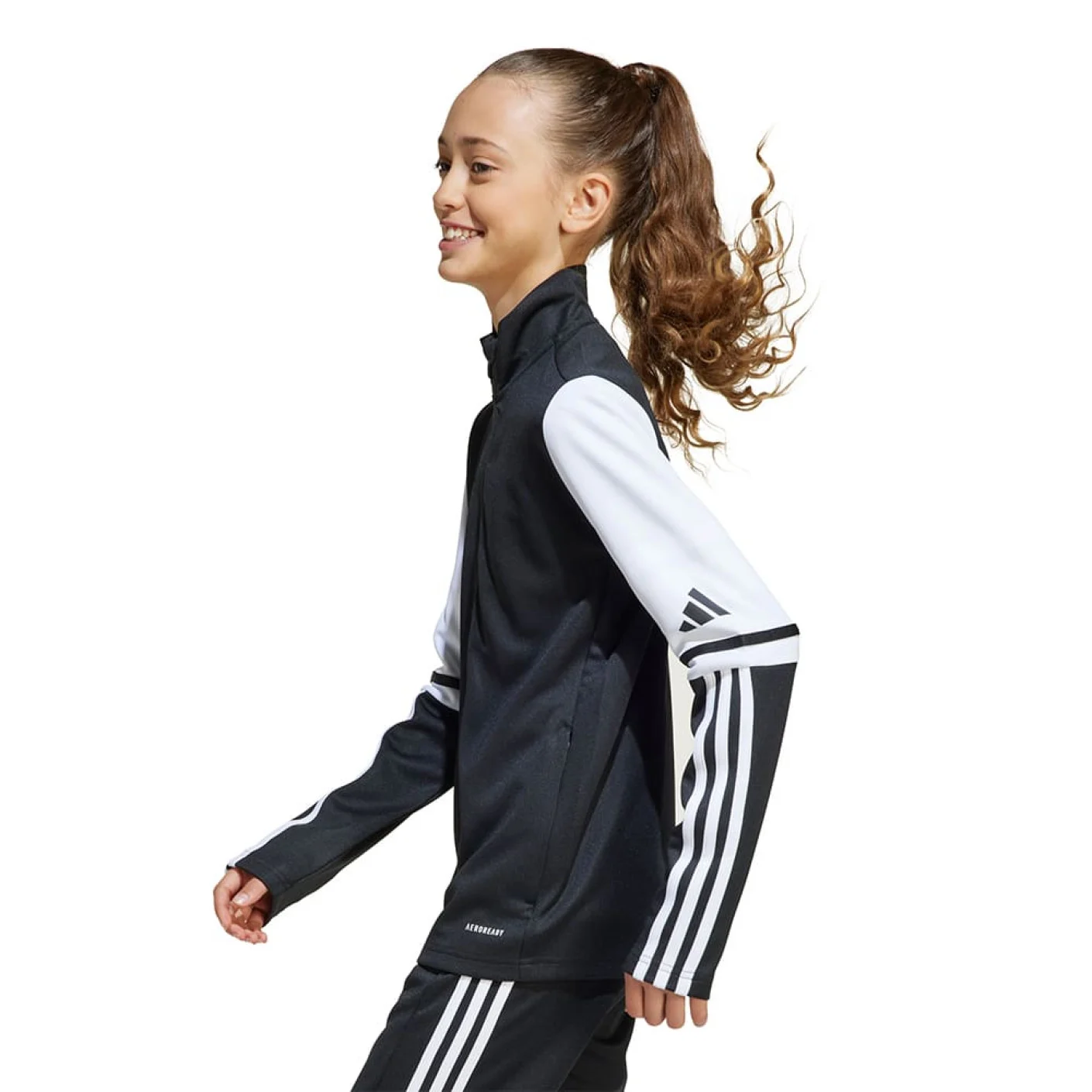 Adidas Squadra 25 Hooded Trainingsjack Kids Zwart Wit