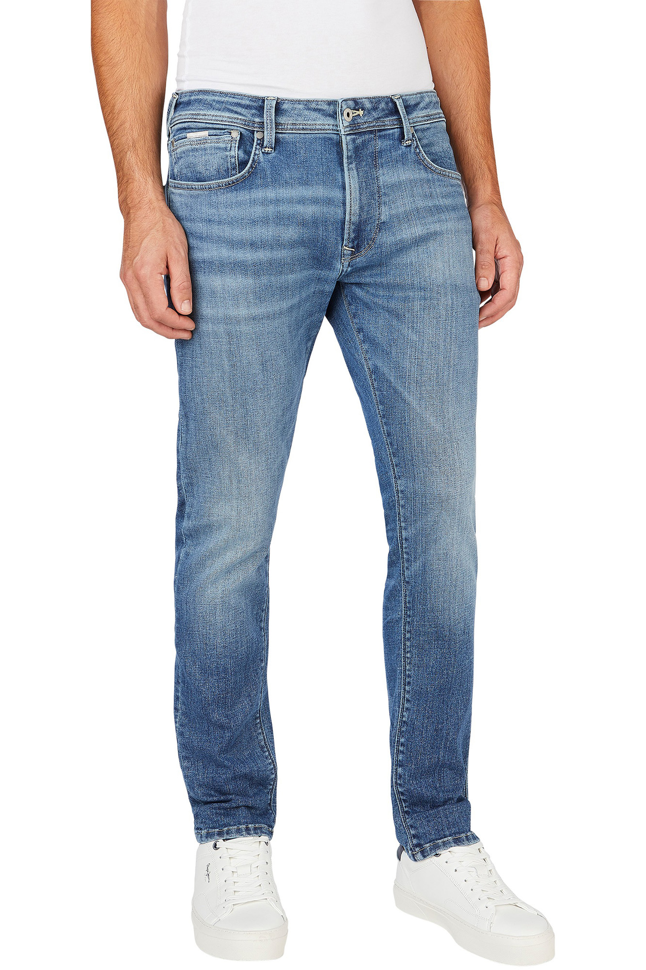 calça jeans de corte regular