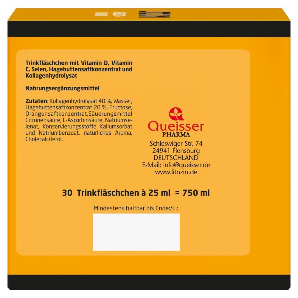 LITOZIN® Hagebutte + Kollagen Trinkfläschchen