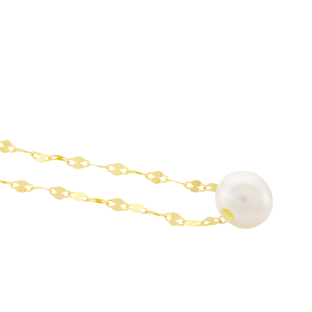Collier Or Jaune Fliep Perle De Culture