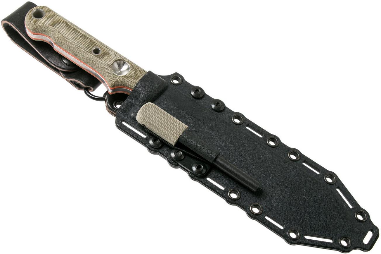 White River Knives FC7 Firecraft survivalmes, Kydex schede met firesteel