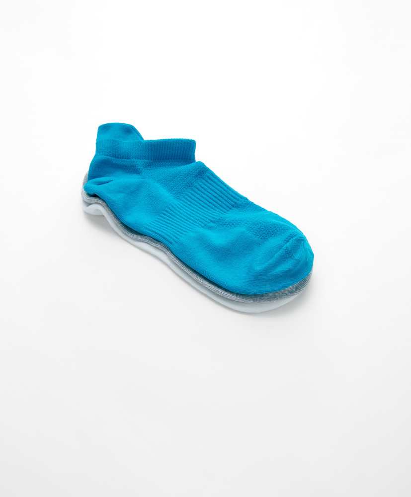 3 pares de meias esportivas de poliamida para tênis