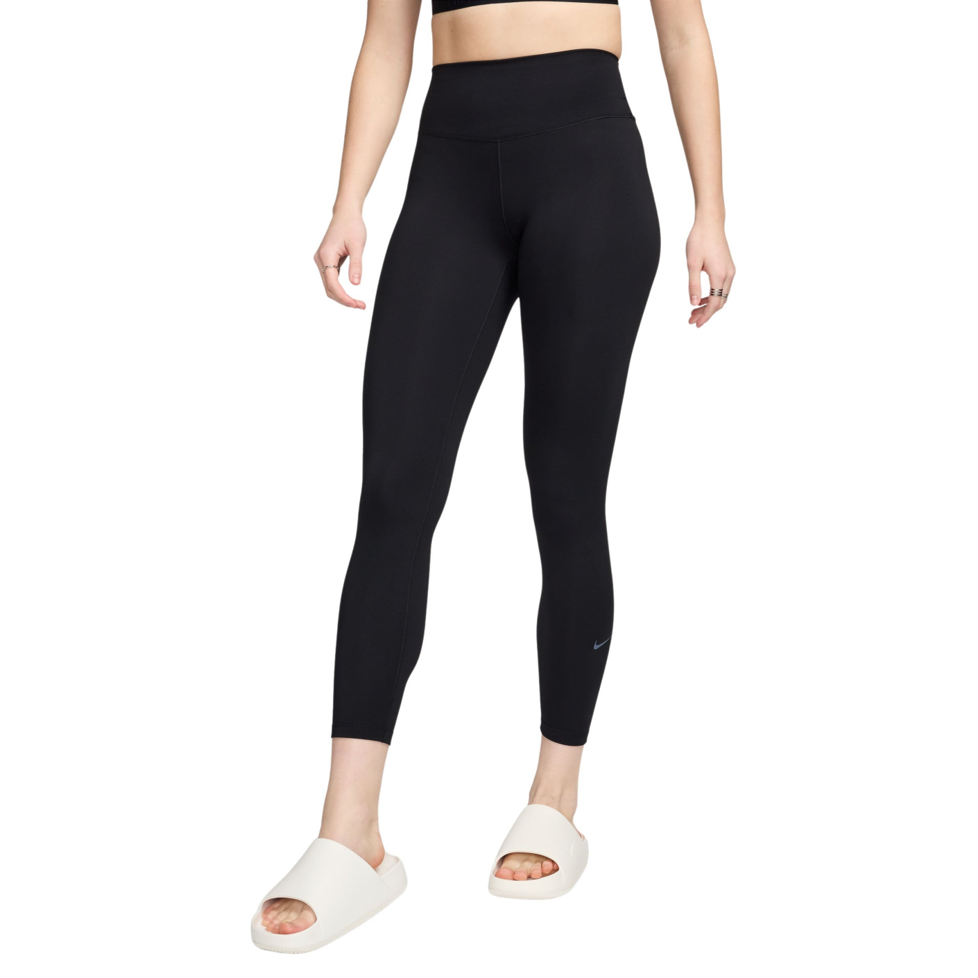 Nike One Sportlegging 7/8 Dames Zwart Wit