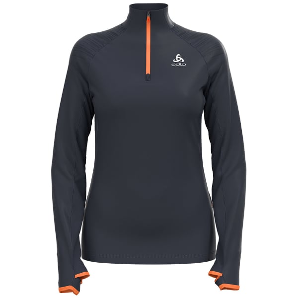 T-shirt running ODLO AXALP CERAMIWARM MIDLAYER 1/2 ZIP W INDIA INK/LIVE WIRE